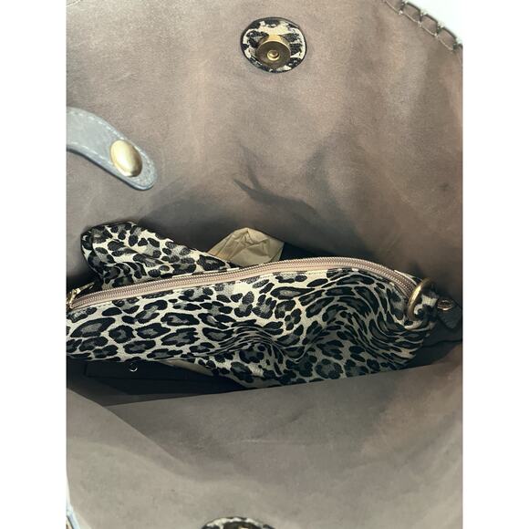 Jen & Co. Bag In A Bag Vegan Leather Cheetah Print Purse Set New With Tags - Picture 5 of 13